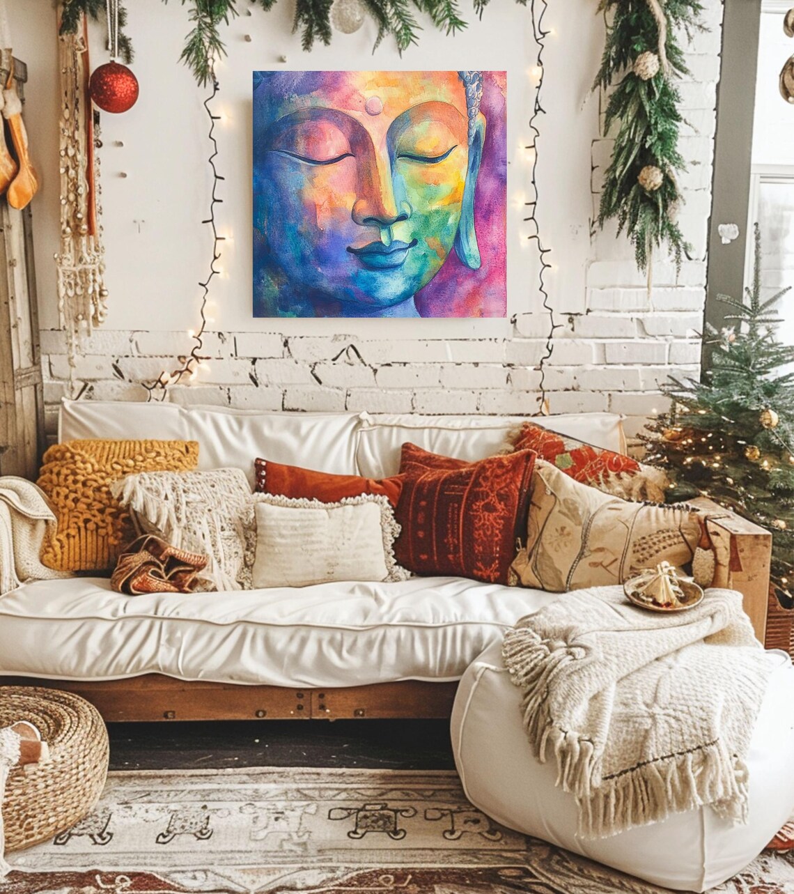 Watercolor Buddha Art Print, Zen Meditation Decor - Image 5