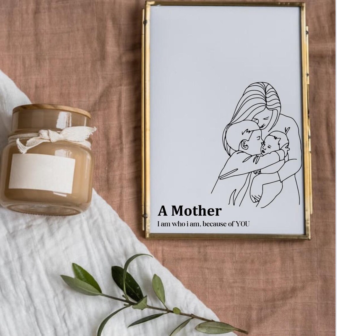 Mother's Day Heartfelt Quote, Modern Minimalist