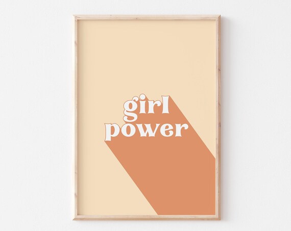 Girl Power Print Bedroom Boho Prints Positive Motivational Inspirational Quote Decor Wall Art Affirmation Home