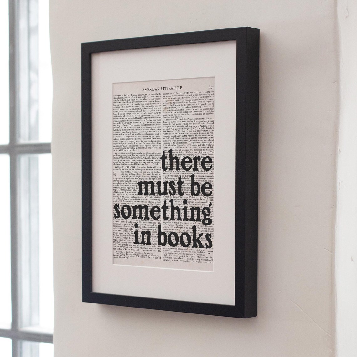 Ray Bradbury Quote There Must Be Something In Books Dictionary Art Poster - Image 4