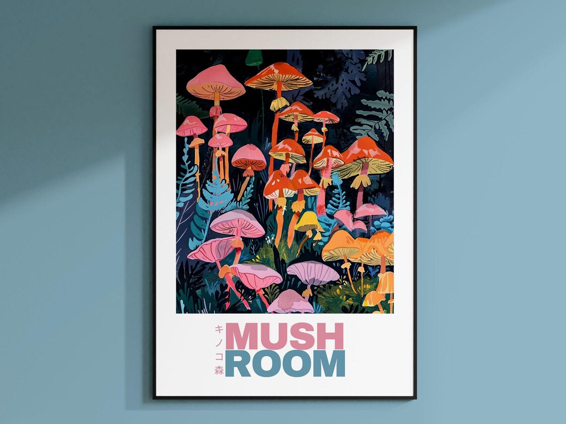 Vintage Mushroom Illustrations, Botanical Poster - Image 2