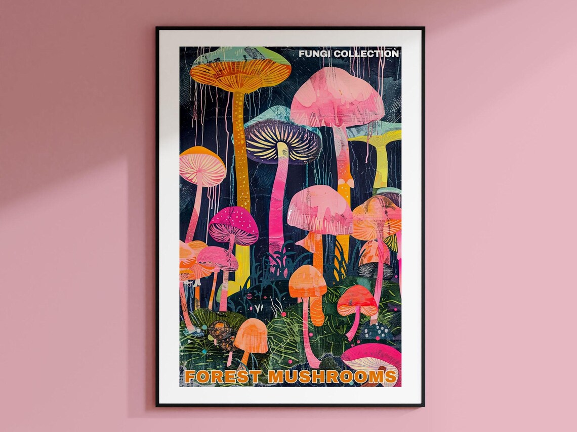 Vintage Mushroom Art Print, Botanical Decor - Image 2