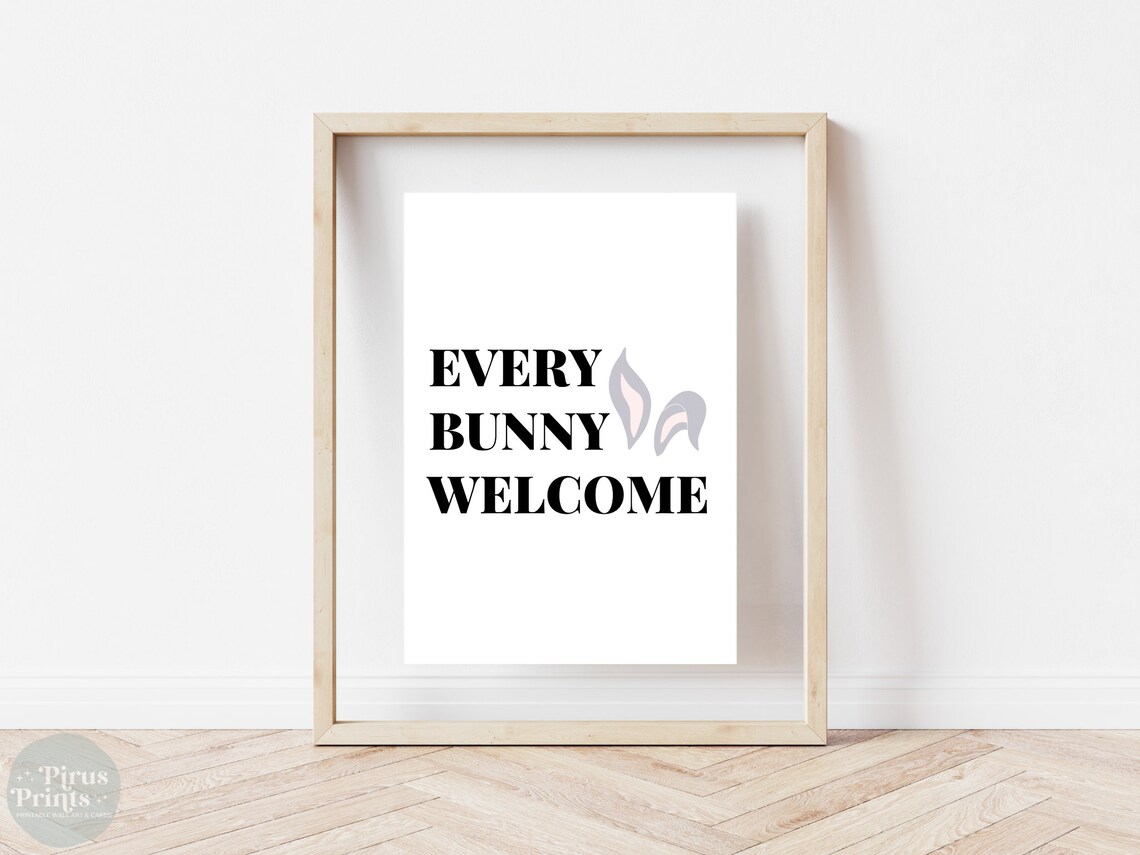 Every Bunny Welcome, Easter Pun Wall Decor - Image 4