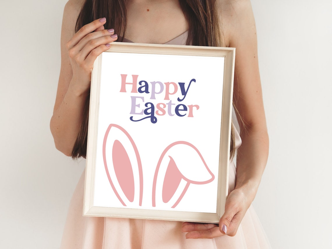 Happy Easter Bunny Ears Poster - Image 5
