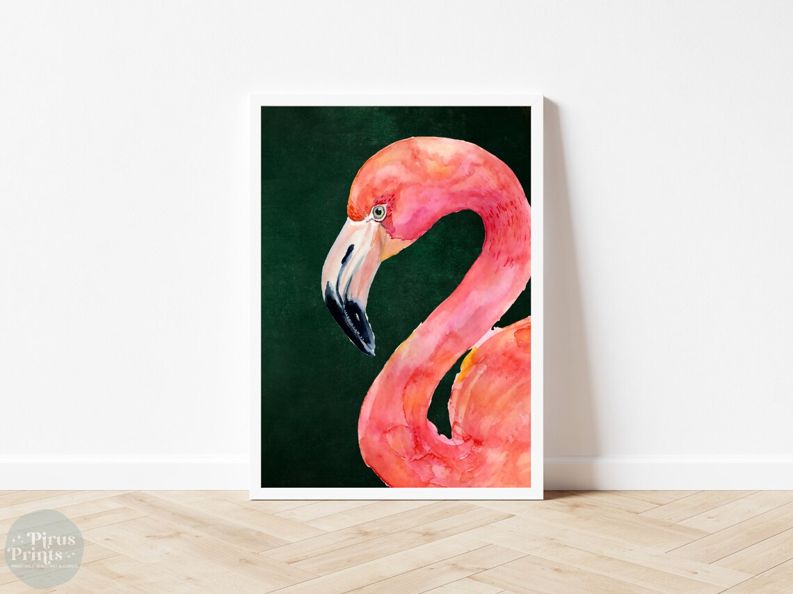 Flamingo Art Print, Maximalist Wall Decor - Image 4