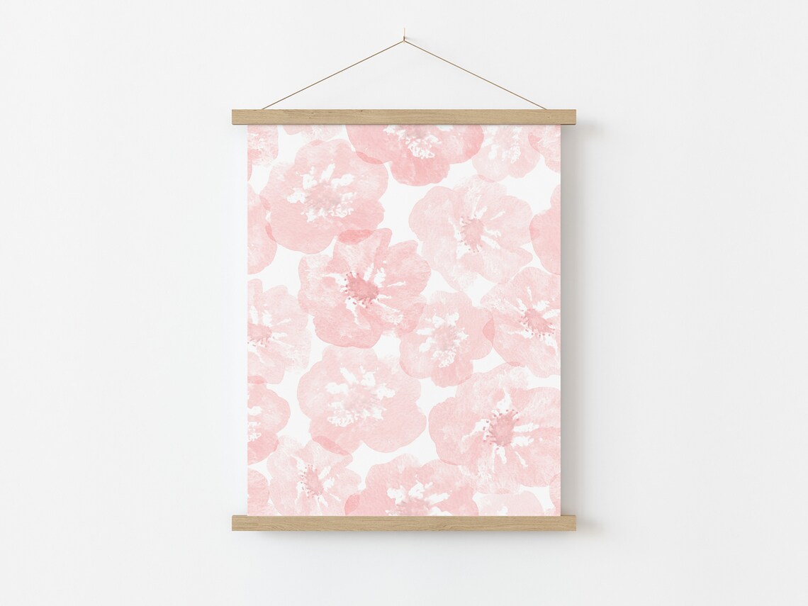 Watercolor Flowers Print, Minimalist Floral Art - Image 3