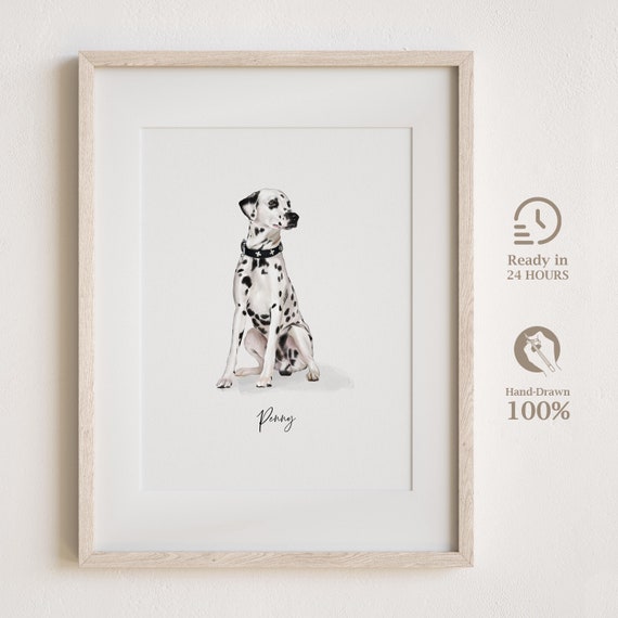 Custom Pet Portrait Dog and Cat Memorial Art