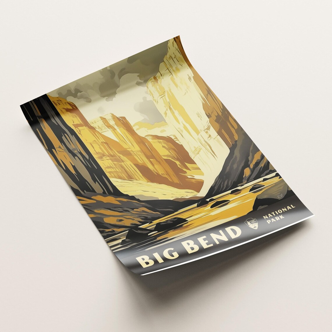 Big Bend National Park Travel Poster, Majestic Canyon - Image 5