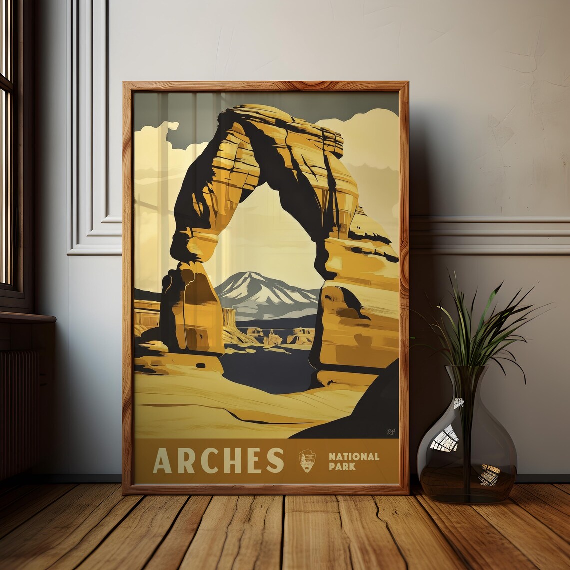 Arches National Park Delicate Arch Utah Desert Golden Poster - Image 3