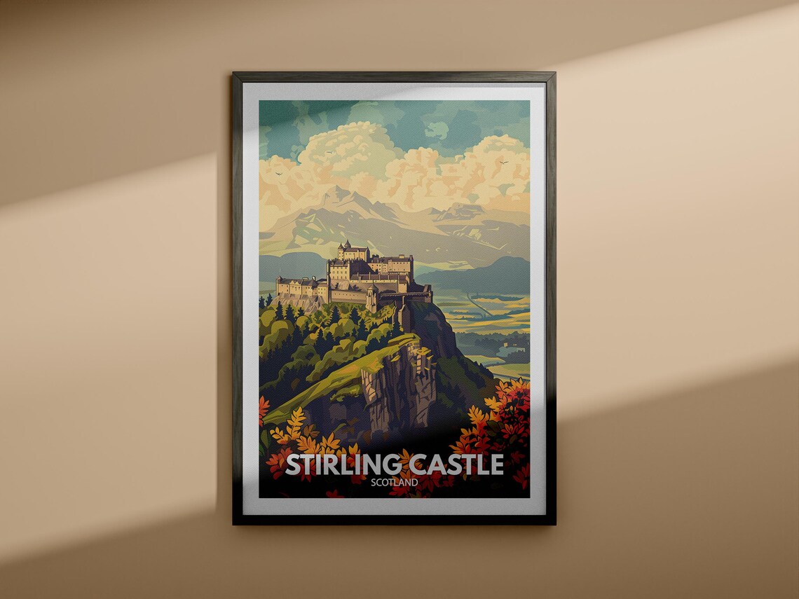 Stirling Castle Scotland Historic Fortress Hilltop Autumn Poster - Image 4