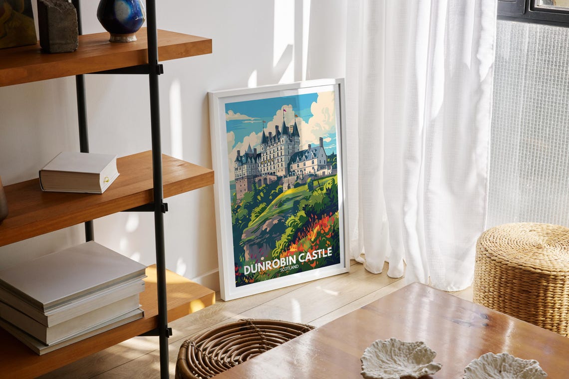 Dunrobin Castle Scotland Fairytale Turrets Highlands View Poster - Image 2