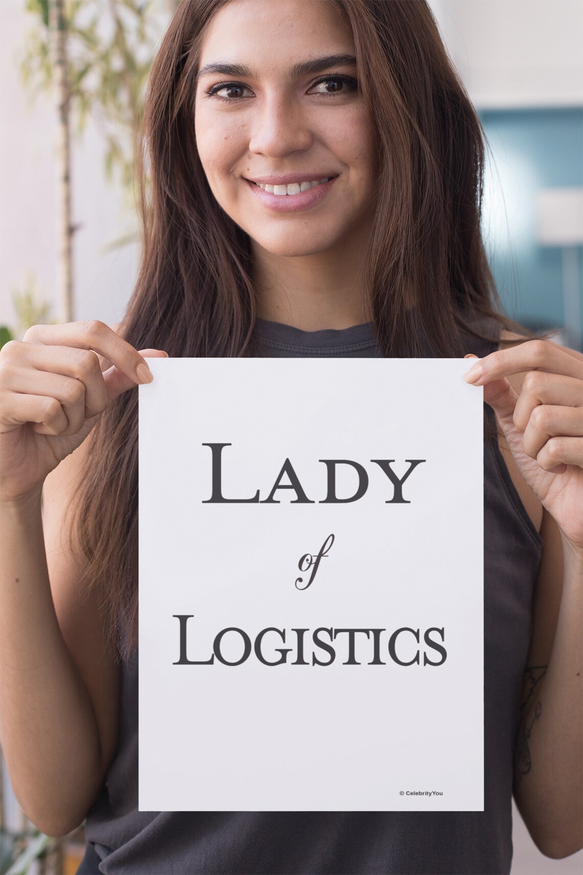 Lady of Logistics Elegant Supply Chain Gift for Her Wall Art - Image 2
