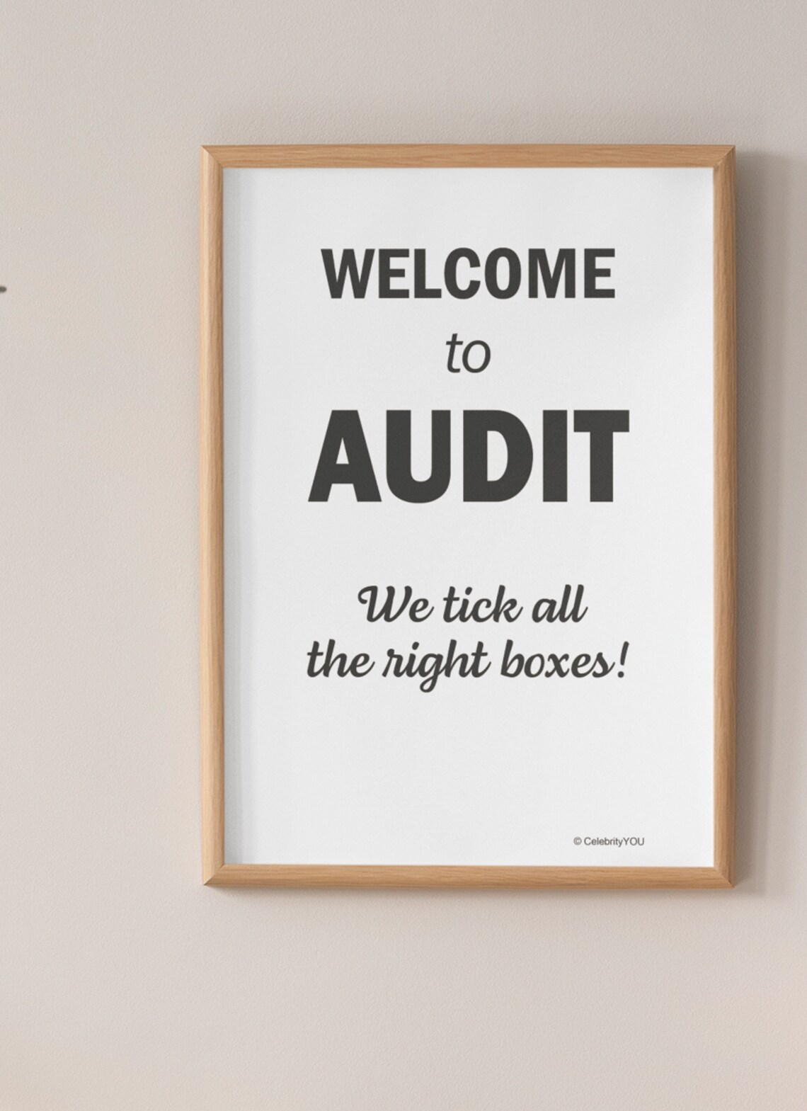 Welcome To Audit Office Sign Funny Poster - Image 3