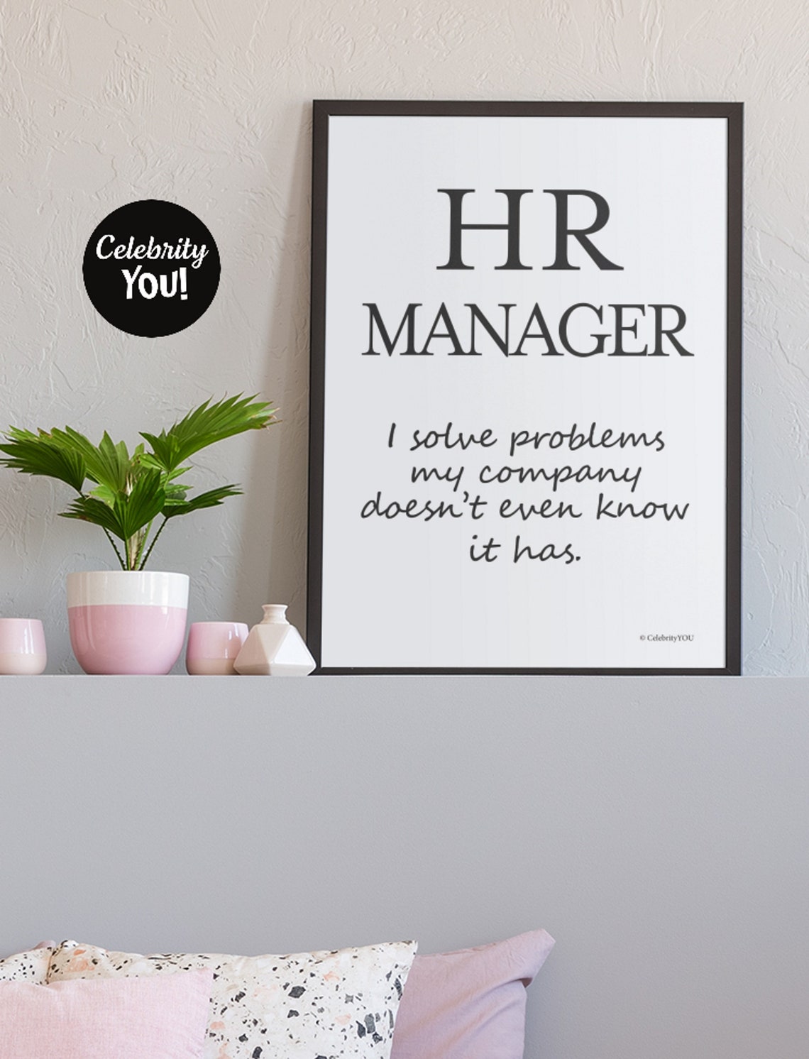 HR Manager Funny Definition Quote Office Poster for Human Resources - Image 3