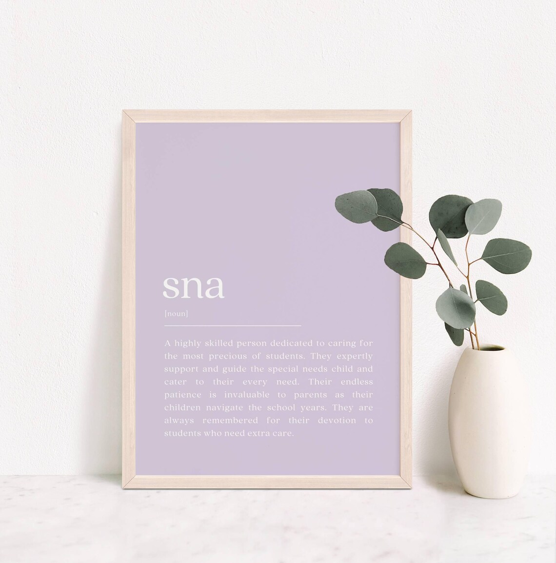 SNA Definition, Special Needs Assistant Gift