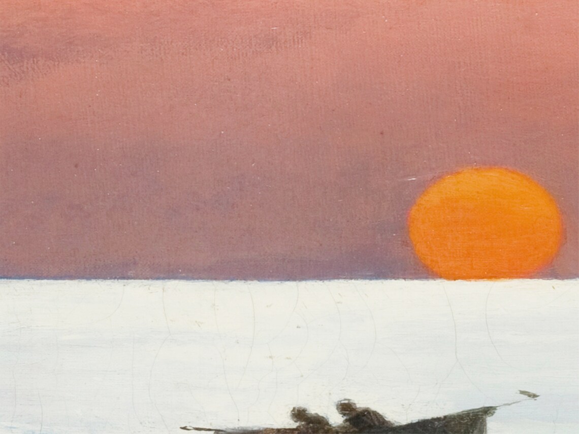 Sunset On The Sea Nautical Vintage Wall Art Print - Image 2