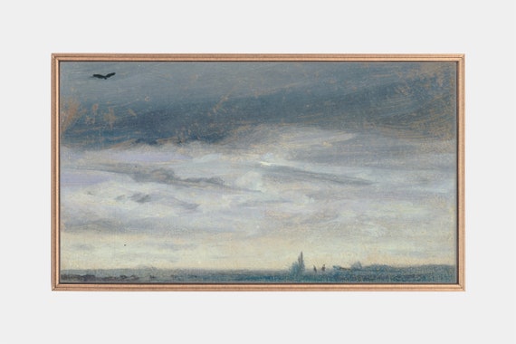 Frame Tv Art Oil Paintings Of Landscapes Sky In Art Clouds In Art Vintage Artwork Tv Art Instant
