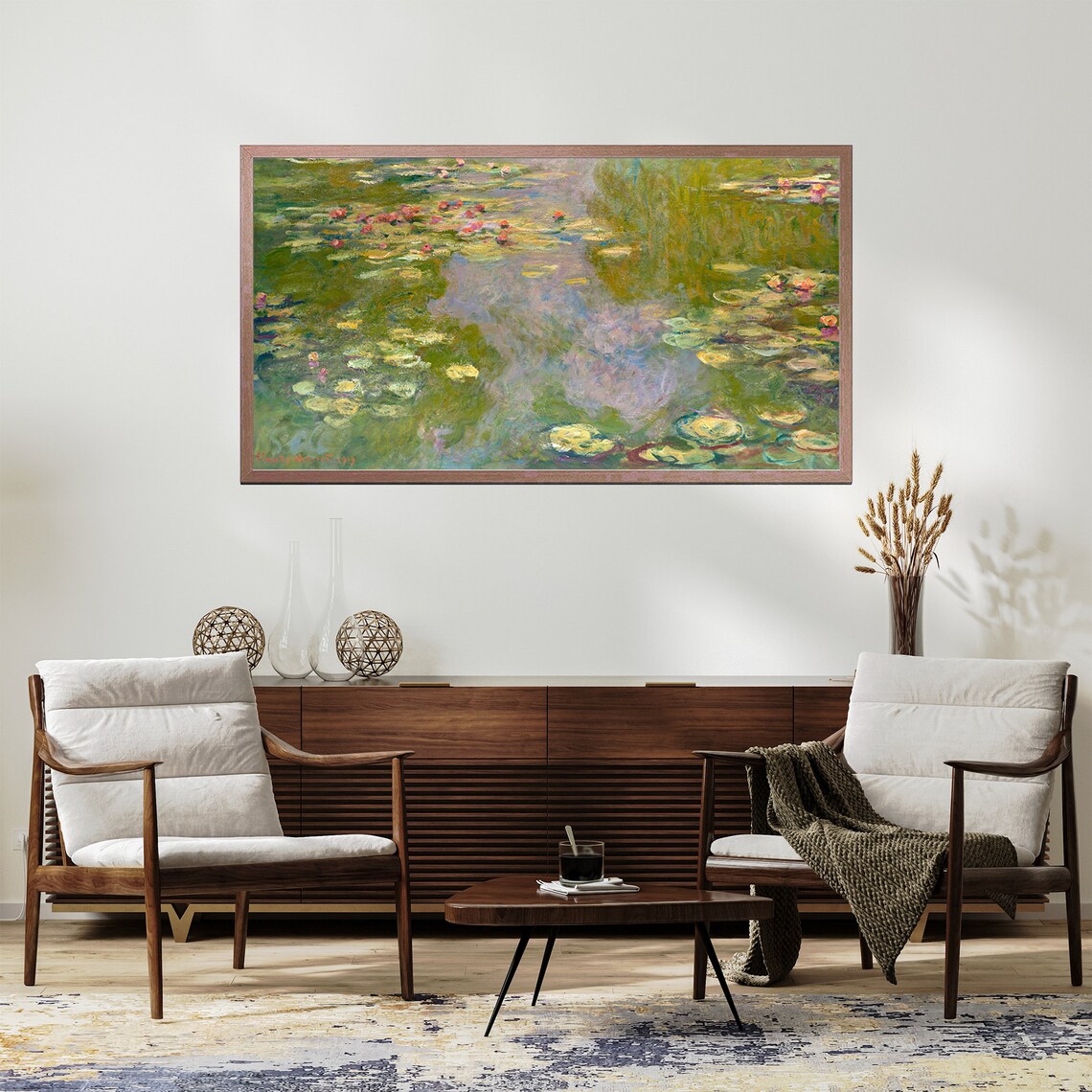 Claude Monet Water Lilies 1919 Impressionist Pond Painting Art Poster - Image 3