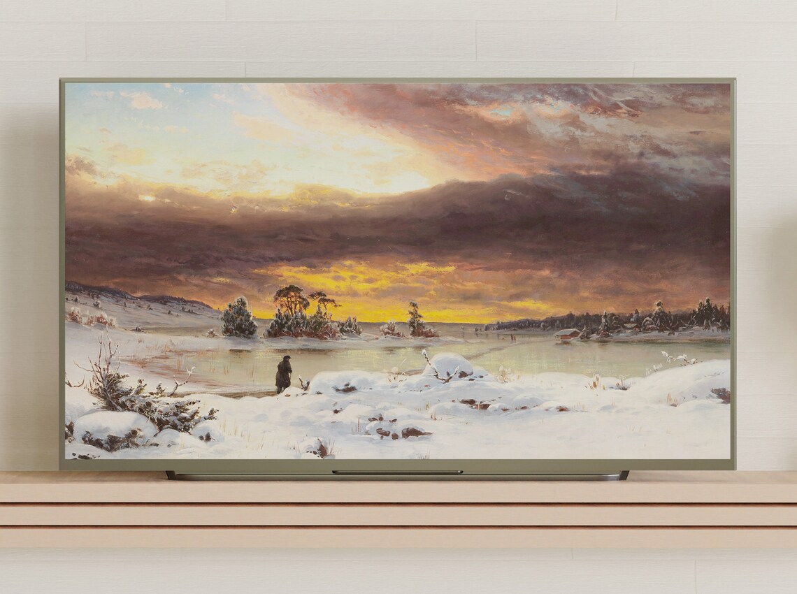 Winter Landscape Vintage Art Print - Image 3