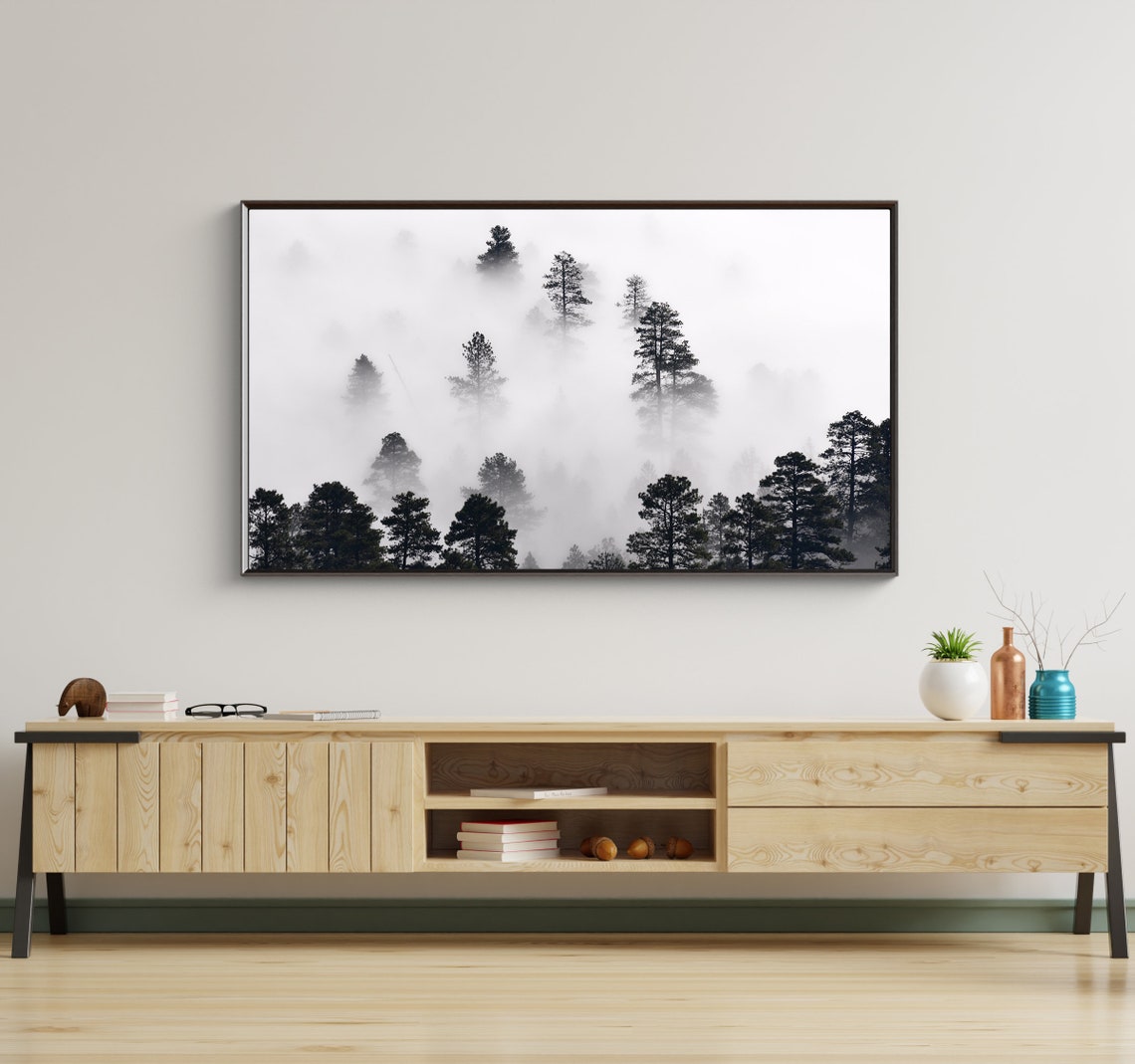 Frame Tv Art Misty Forest For Frame Tv Art Tv Tv Art Instant