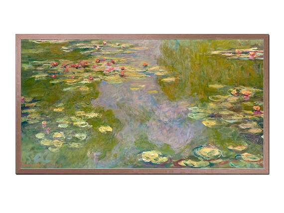 Claude Monet Water Lilies 1919 Impressionist Pond Painting Art Poster