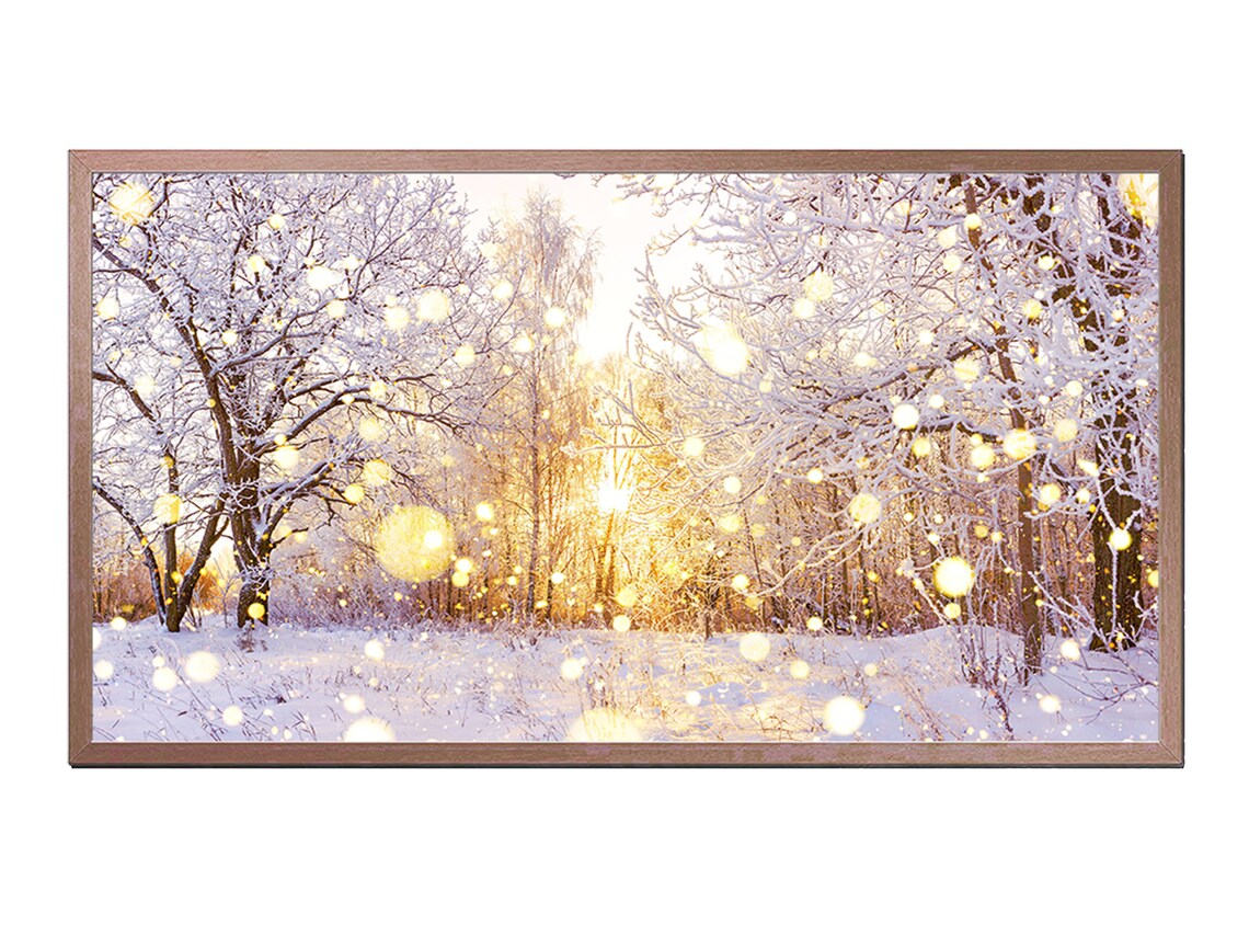 Winter Snowy Forest Art Print, Winter Decor
