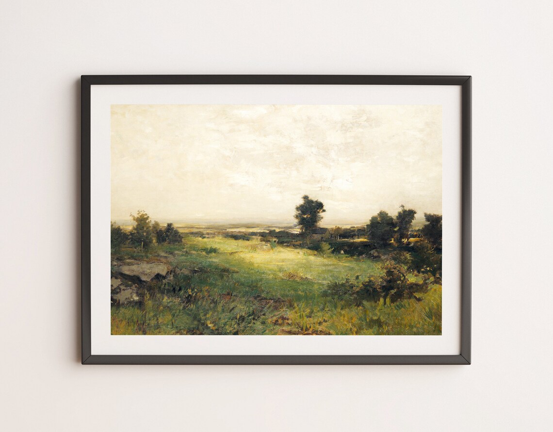 Housatonic Valley Vintage Oil Painting Landscape Print - Image 3