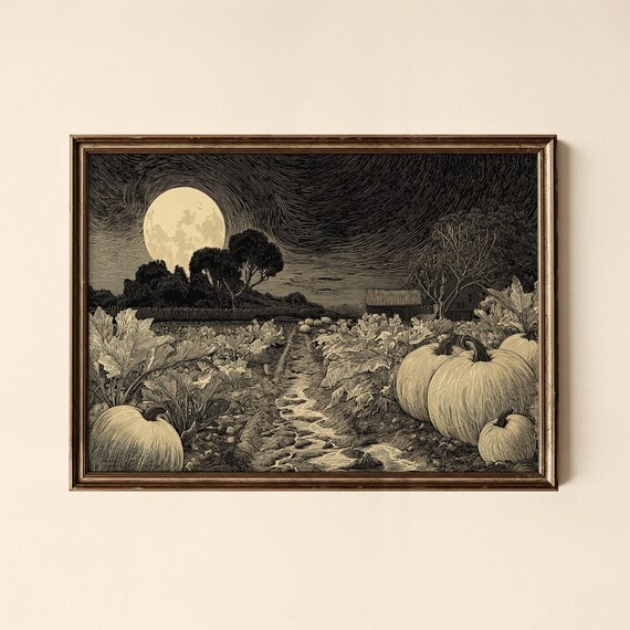 Halloween Jackolanterns Print Holiday Wall Art Living Room Decor Collected Prints Cpl758