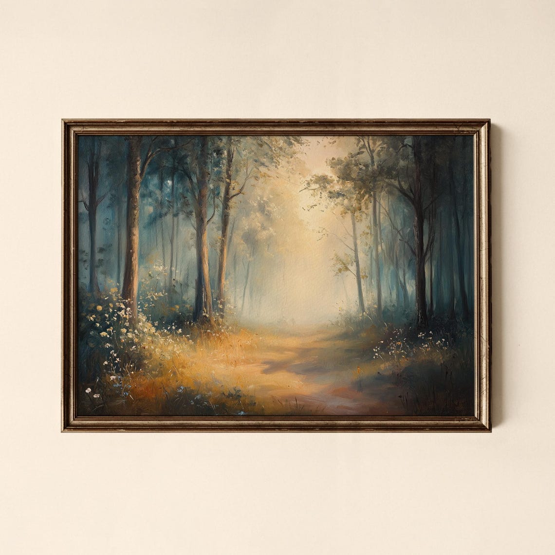 Vintage Forest Path Print Bedroom Wall Art Collected Prints Cpl395