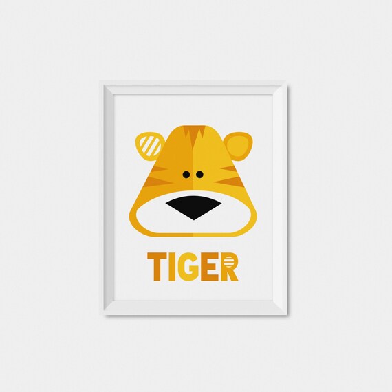 Tiger Nursery Art Print for Kids' Jungle Room