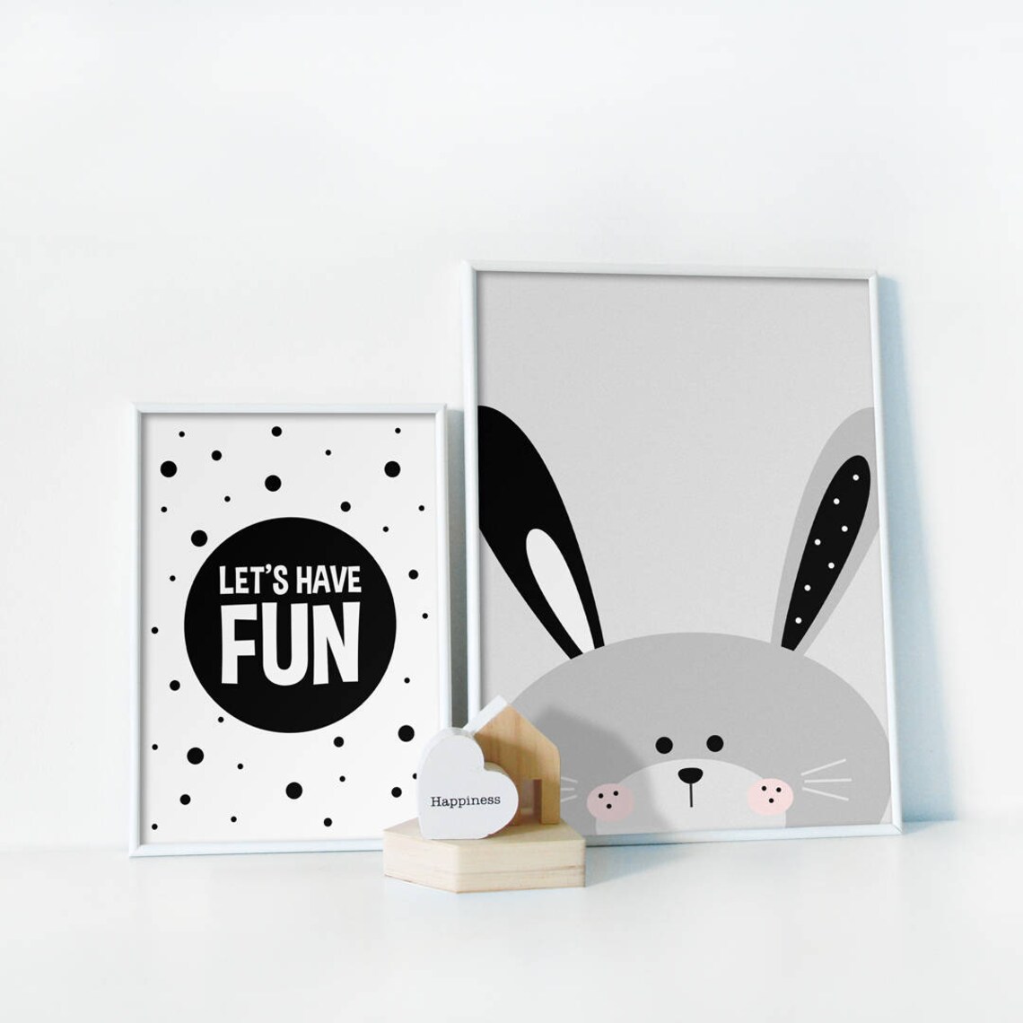 Monochrome Nursery Print, Black White Kids Art Print - Image 2