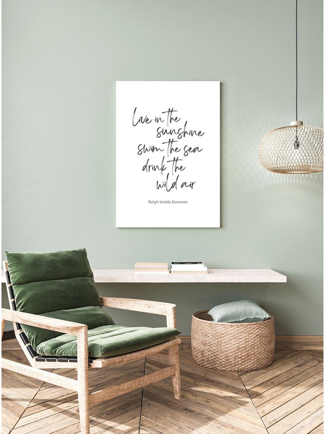 Live In The Sunshine Boho Typography Quote Print - Image 3