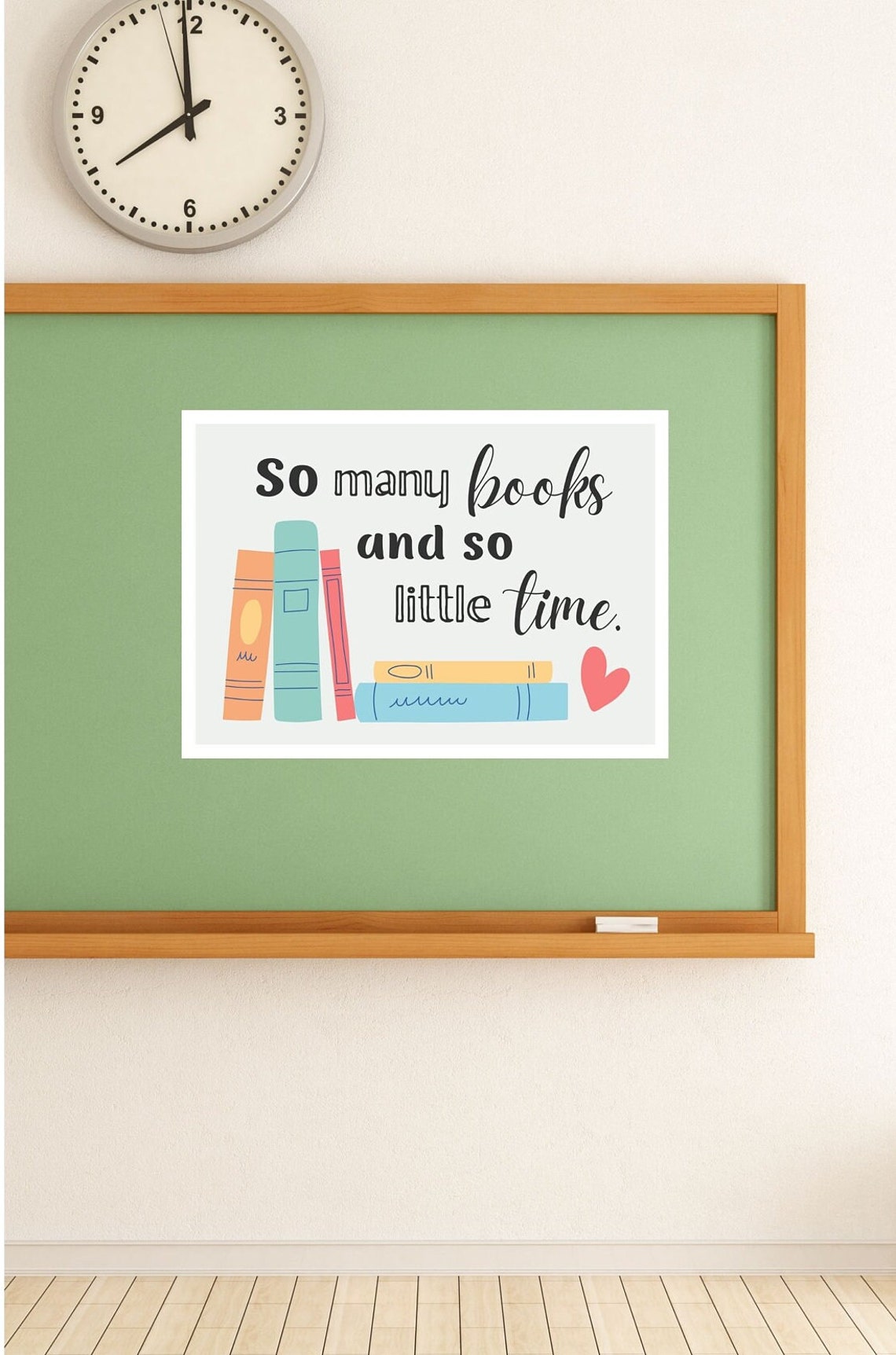 So Many Books So Little Time Reading Quote Book Stack Poster - Image 4