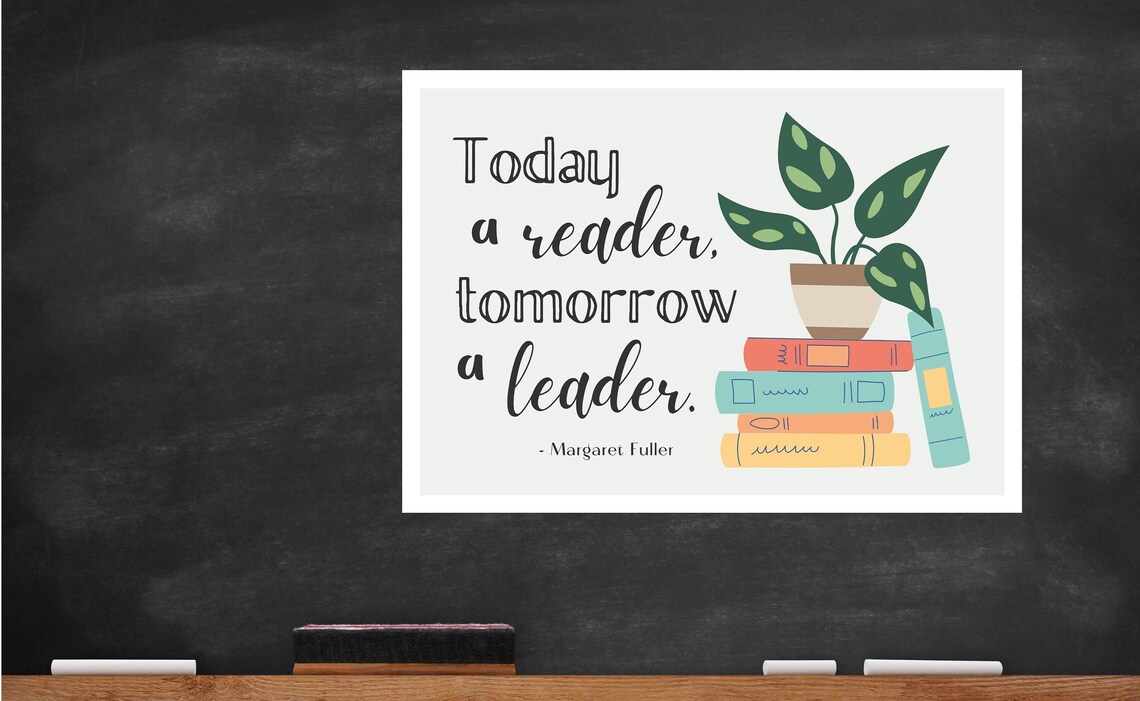 Today A Reader Tomorrow A Leader Quote Poster, Boho - Image 5