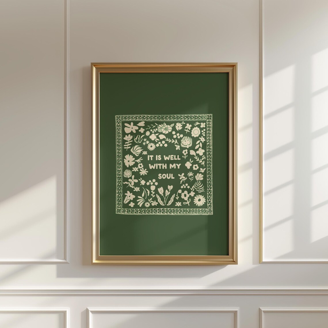 It Is Well With My Soul Vintage Art Print - Image 3