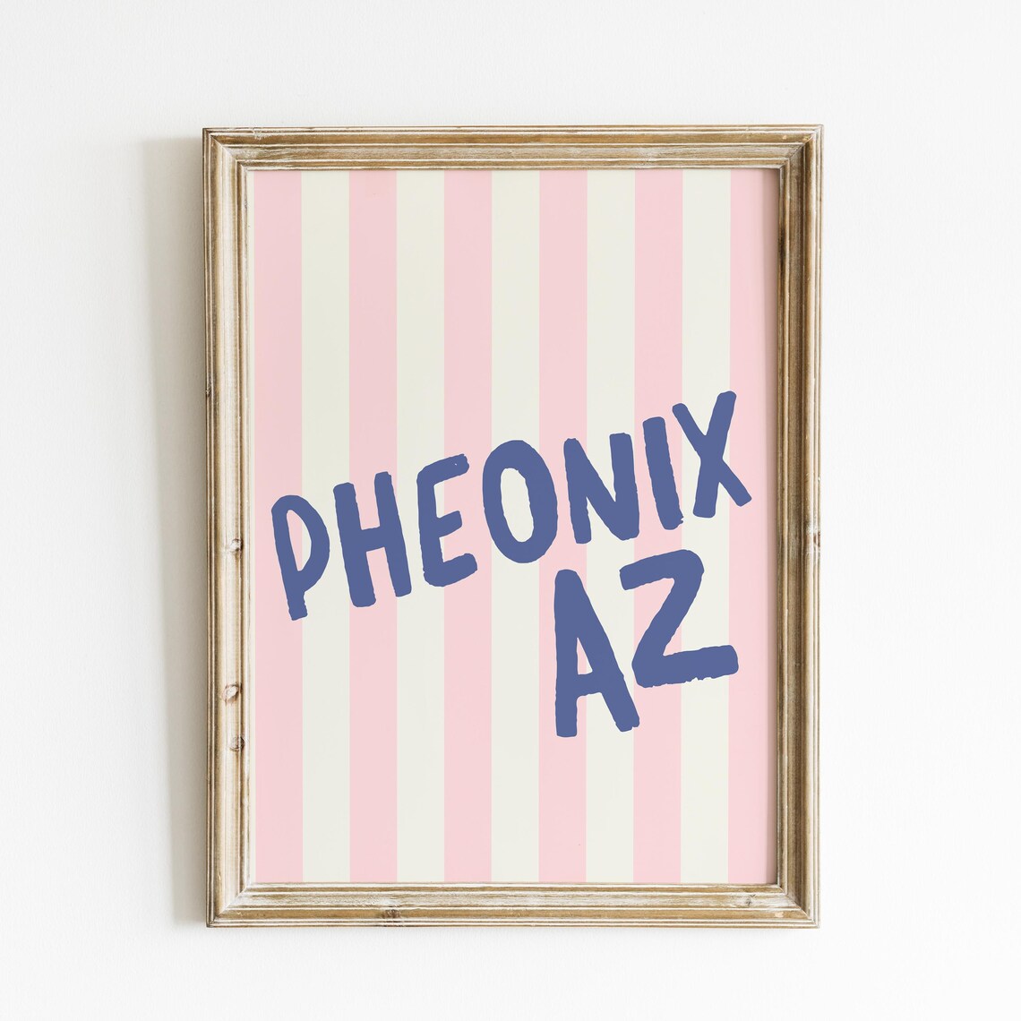 Phoenix Az City Name Vertical Illustration Print - Image 4