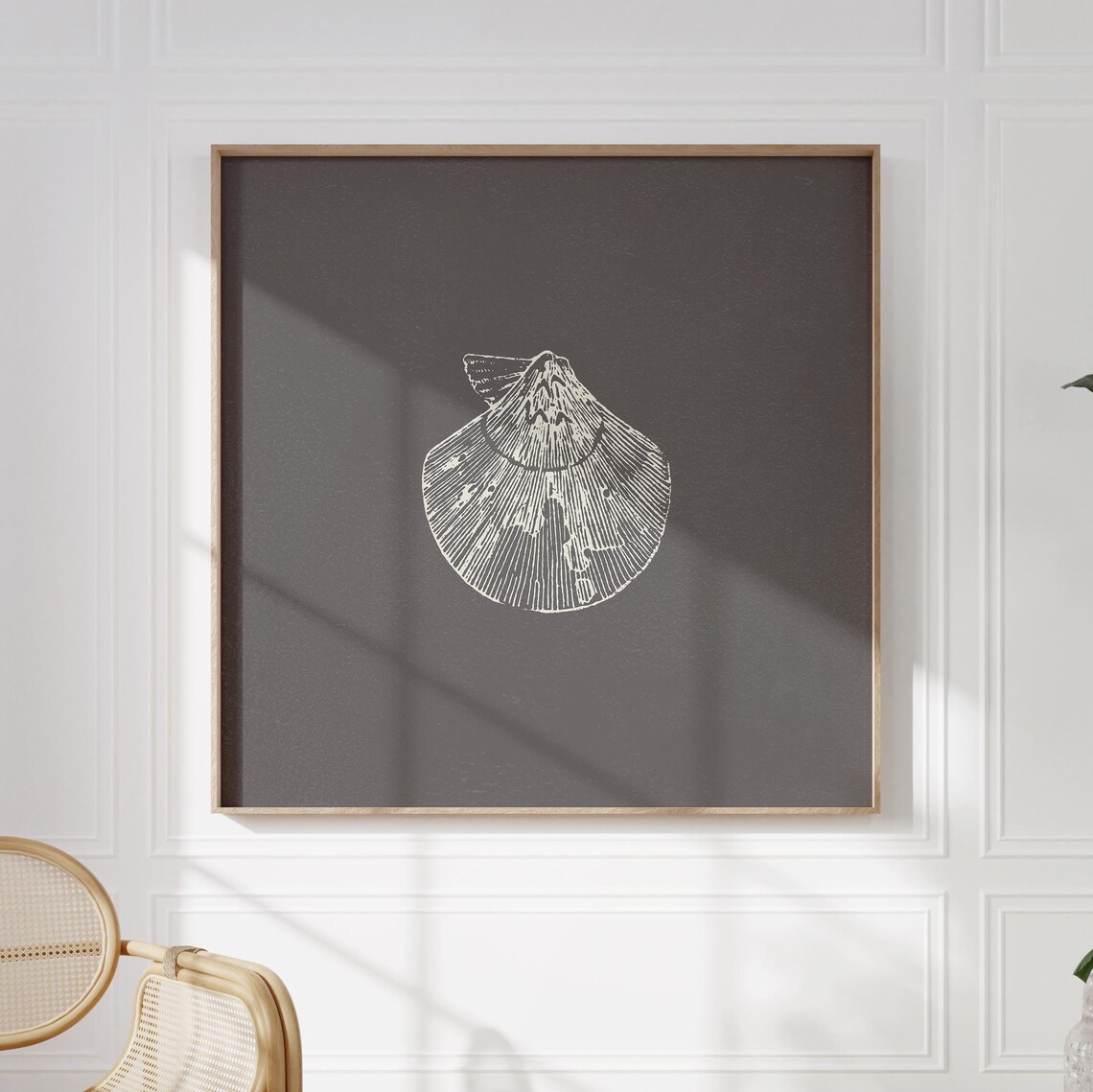 Nautical Shell Art Print, Trendy Decor Illustration - Image 4