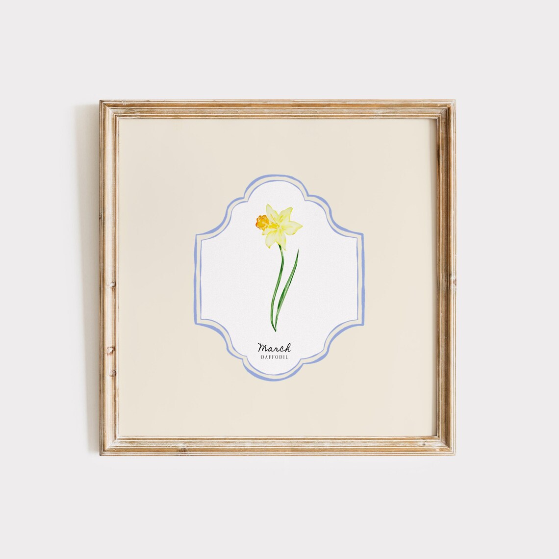 March Birth Month Flower Personalized Gift