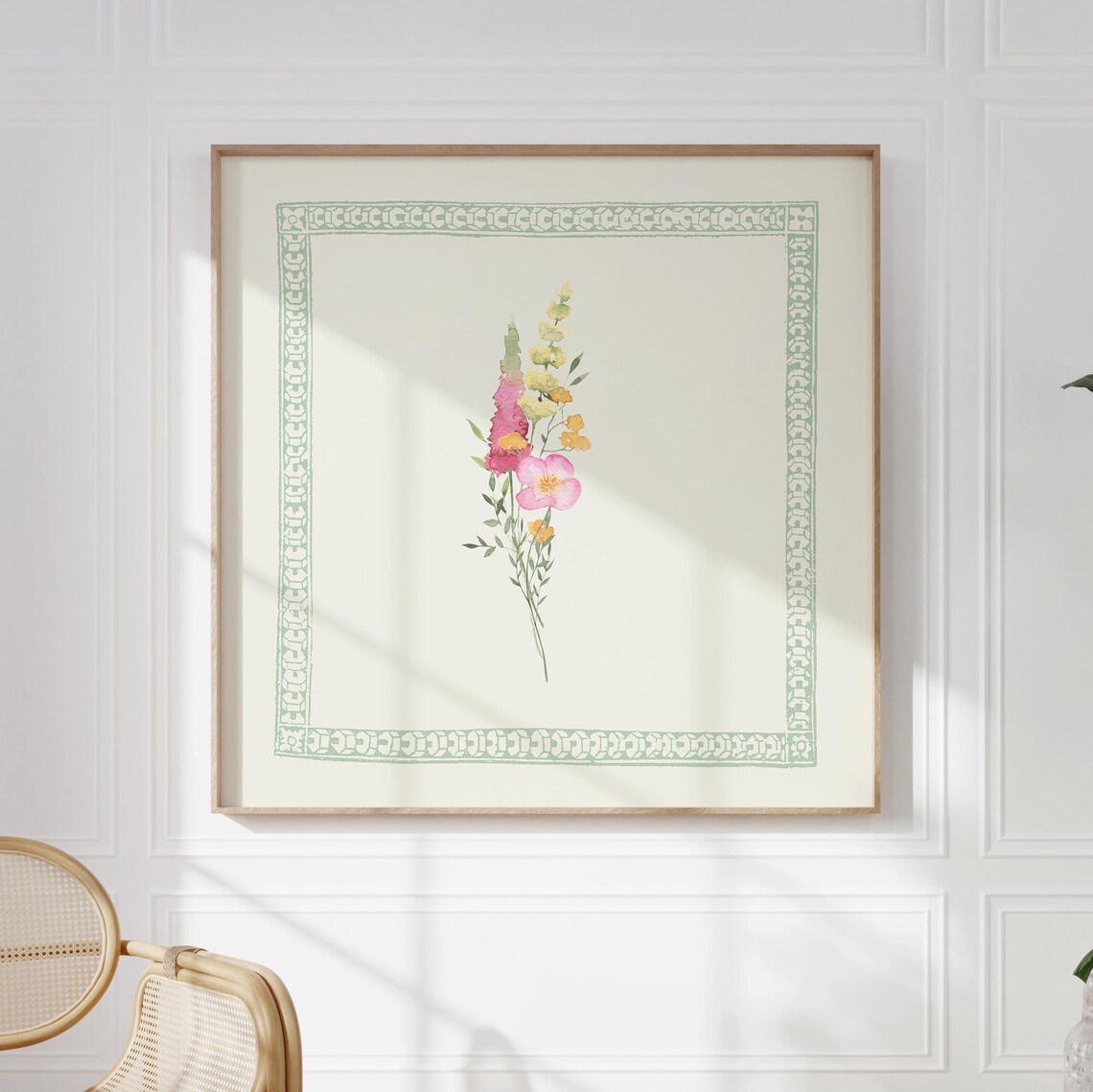 Minimal Floral Print, Cottage Nursery Wall Art - Image 5