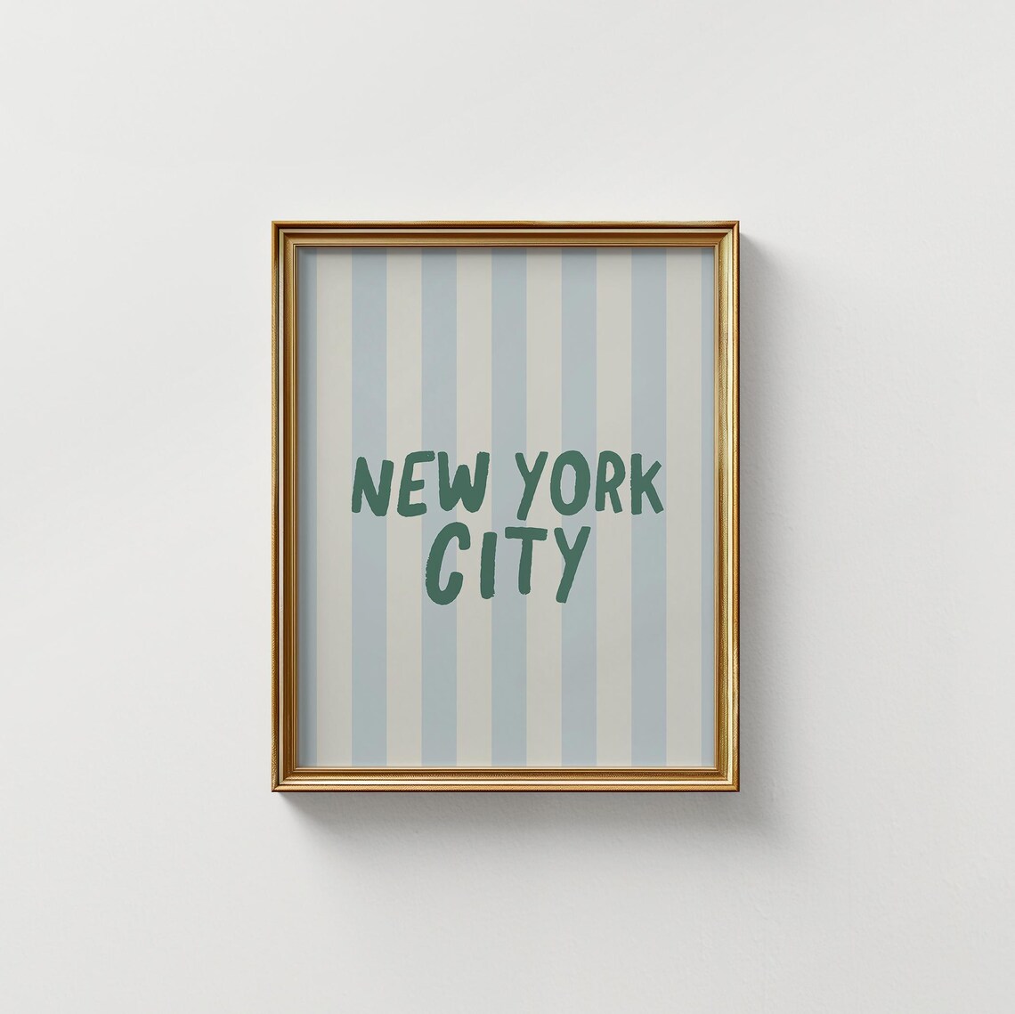 NYC City Name Vertical Illustration Art Print - Image 5
