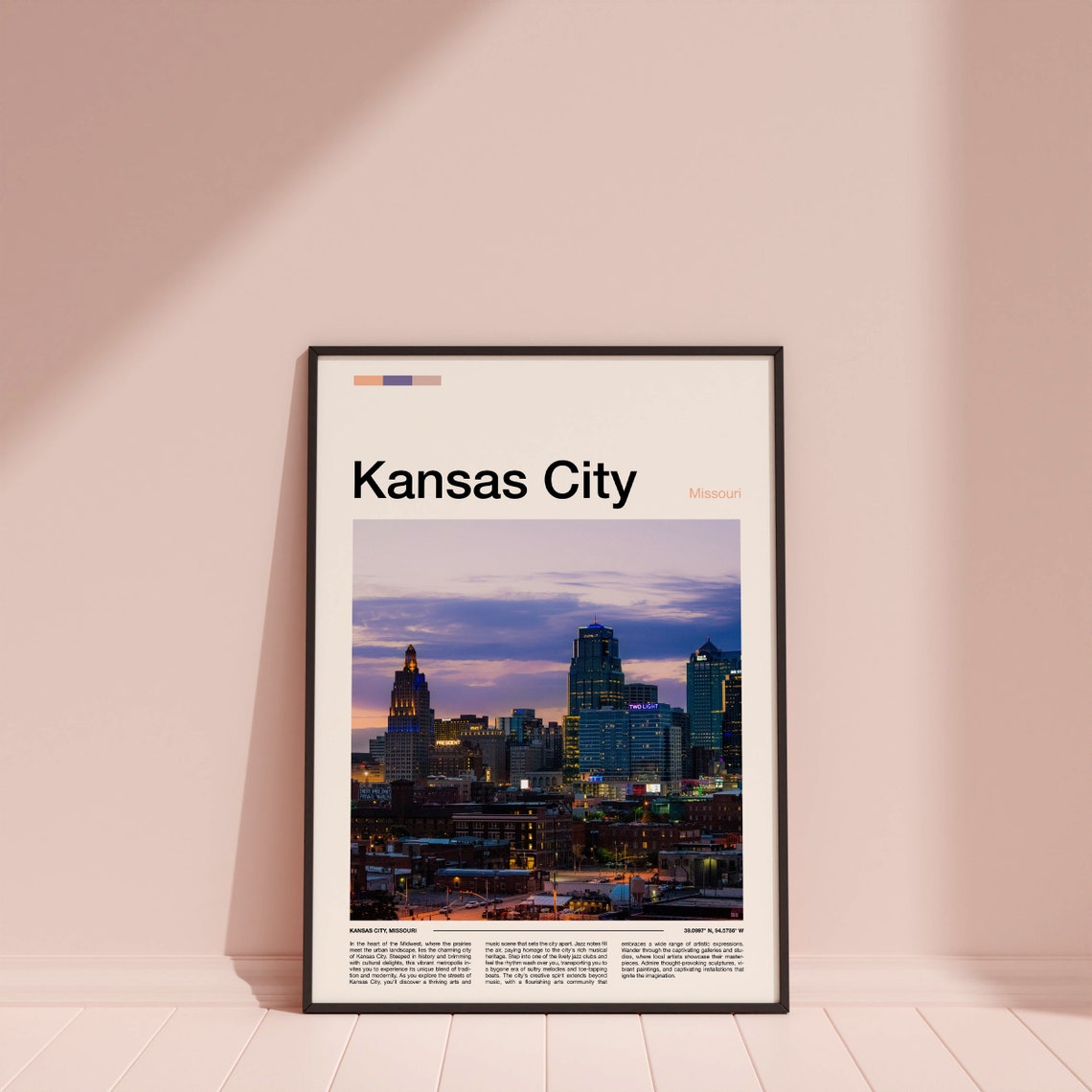 Kansas City Print Kansas City Poster Kansas City Wall Art Missouri Art Print Kansas City Photo - Image 4