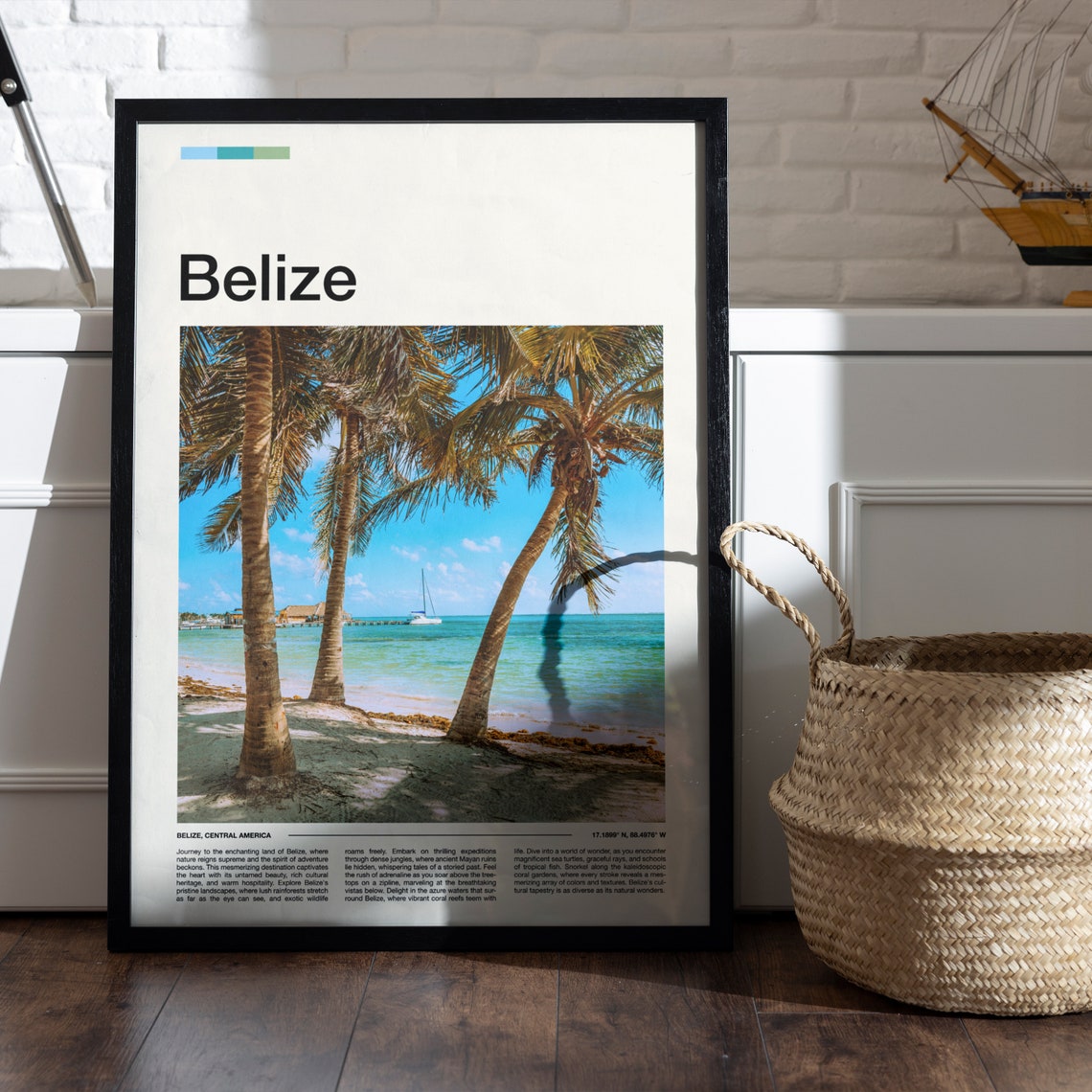 Belize Print Belize Poster Belize Wall Art Belize Art Print Belize Photo - Image 5