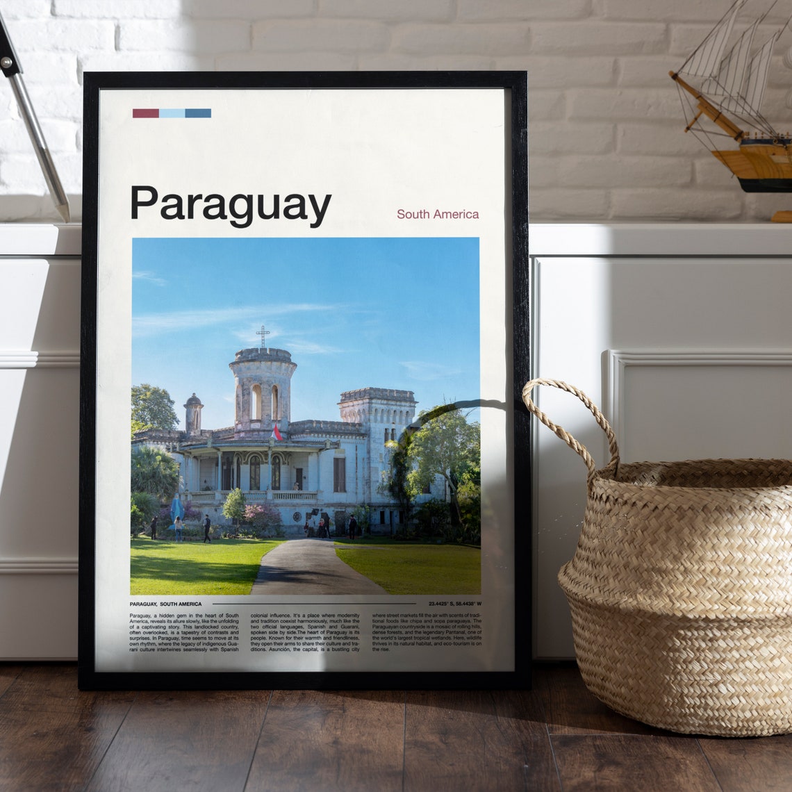 Paraguay Print Paraguay Poster Paraguay Wall Art Paraguay Art Print Paraguay Photo Paraguay Gifts Travel Poster Traveler Gifts - Image 5