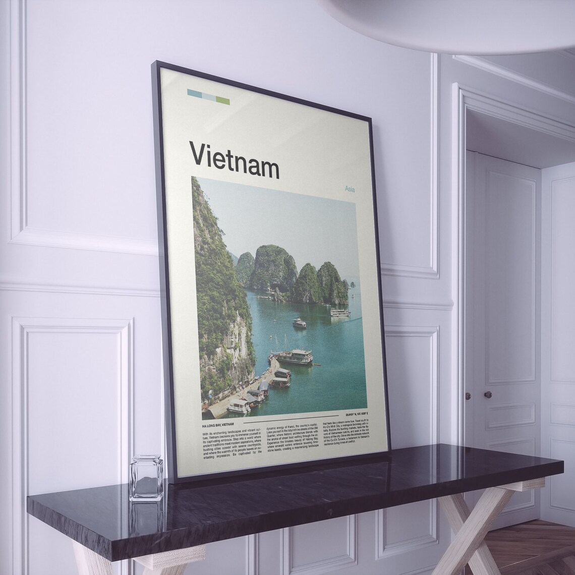 Vietnam Ha Long Bay Emerald Karst Islands Cruise Boat Harbor Poster - Image 2