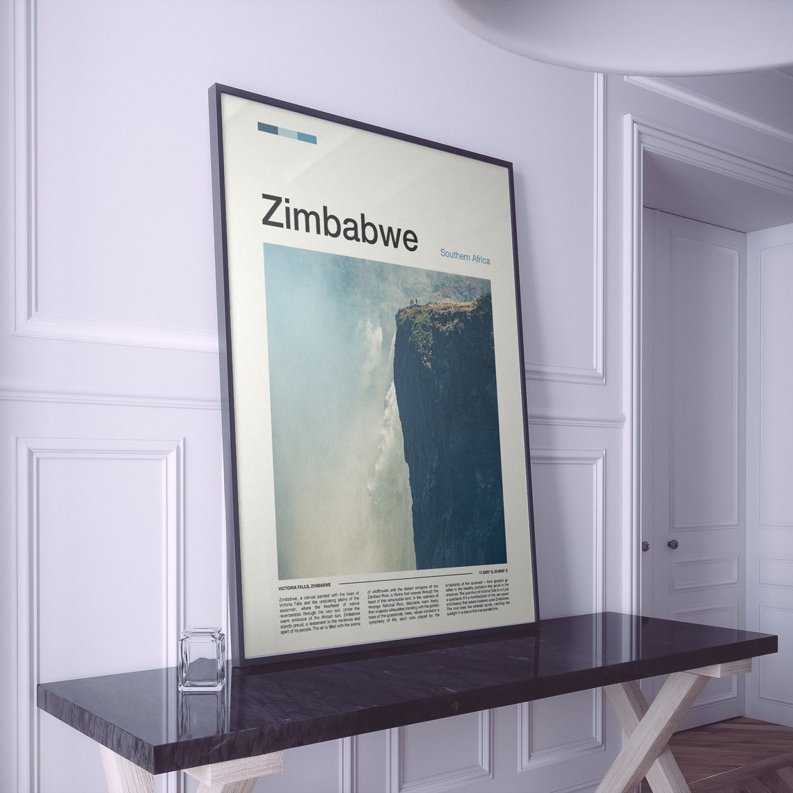 Zimbabwe Print Zimbabwe Poster Zimbabwe Wall Art Zimbabwe Art Print Zimbabwe Photo Travel Poster Traveler Christmas Gift - Image 2