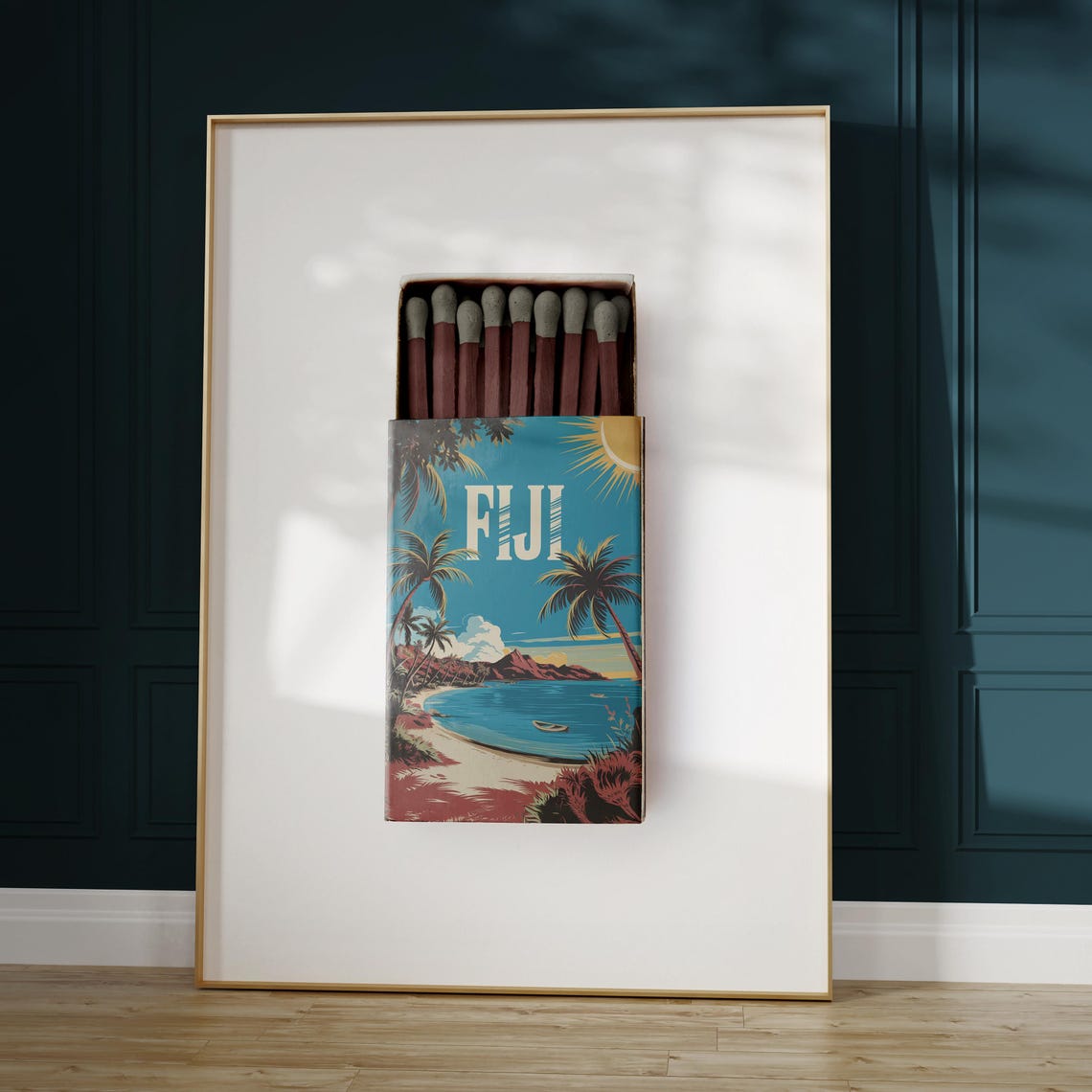 Fiji Matchbox Print Fiji Print Fiji Poster Fiji Wall Art Fiji Art Print Fiji Gifts - Image 5