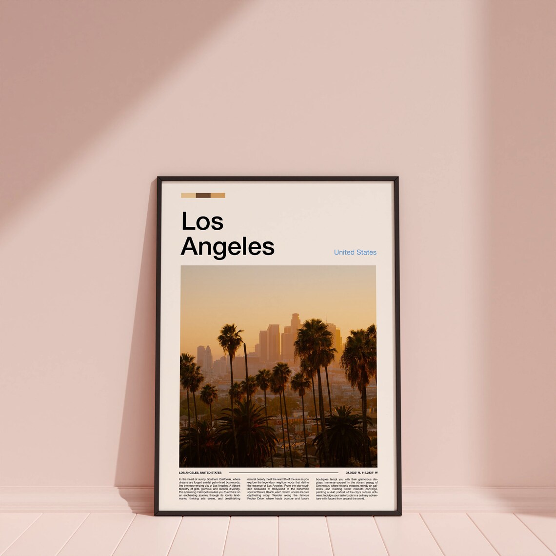 Los Angeles Print Los Angeles Poster Los Angeles Wall Art California Art Print Los Angeles Photo - Image 4