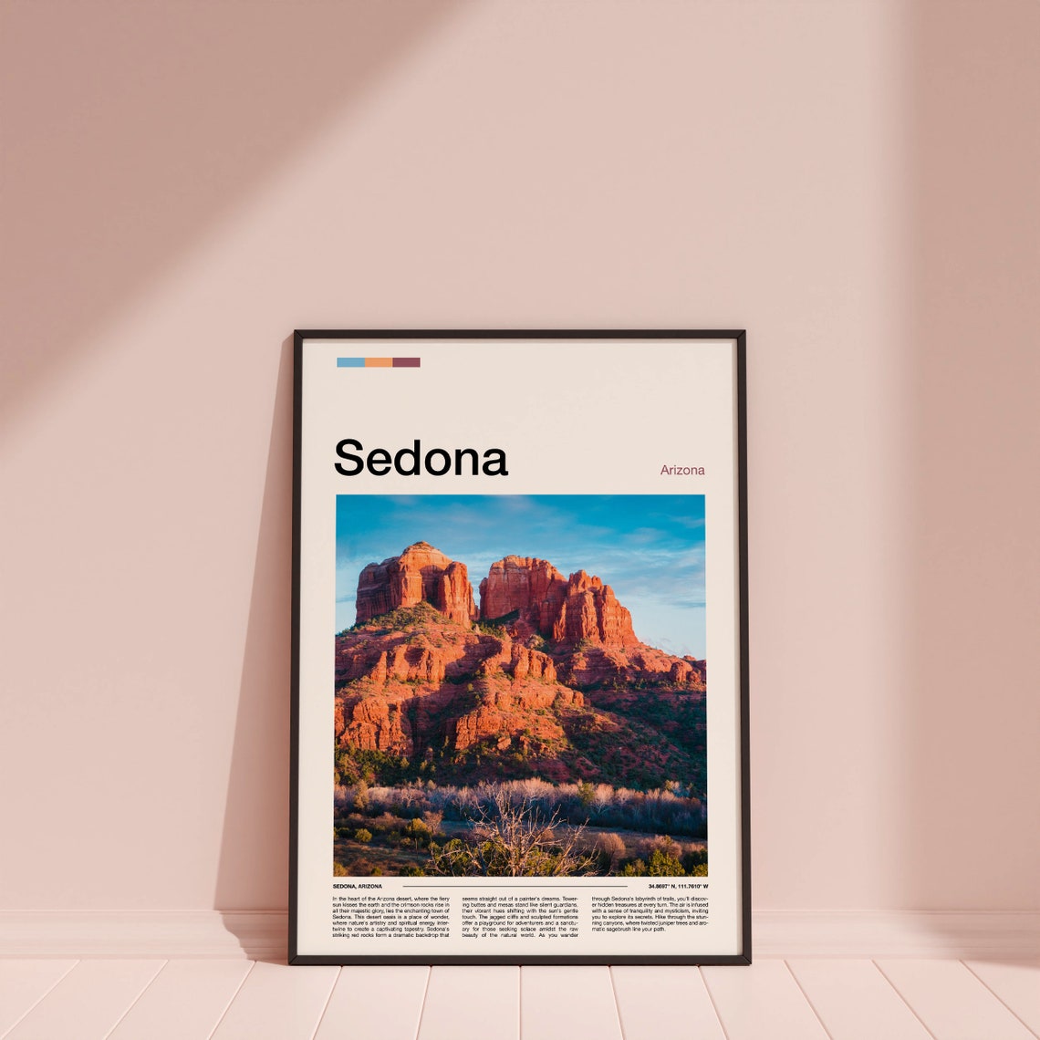 Sedona Print Sedona Poster Sedona Wall Art Sedona Art Print Sedona Photo - Image 4