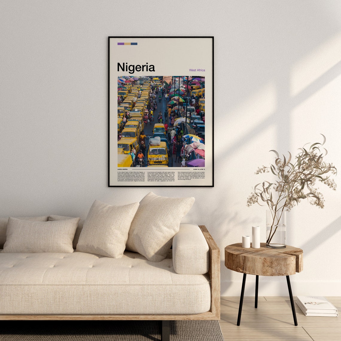 Nigeria Print Nigeria Poster Nigeria Wall Art Nigeria Art Print Nigeria Photo - Image 3