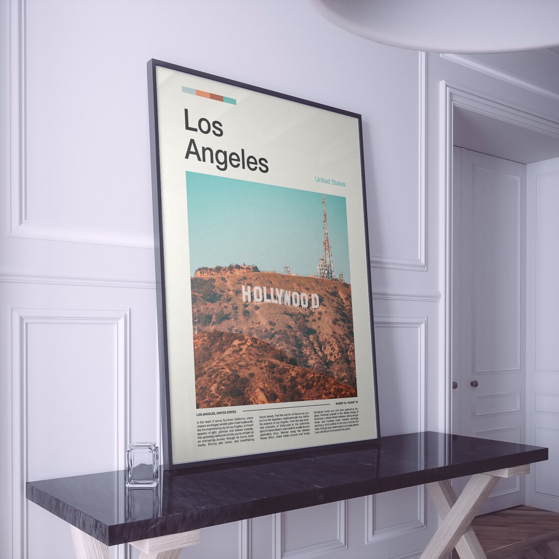 Los Angeles Print Los Angeles Poster Los Angeles Wall Art California Art Print Los Angeles Photo - Image 2